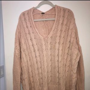 Free People Pink Sweater
